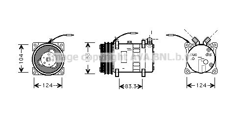 AVA QUALITY COOLING Kompresors, Gaisa kond. sistēma UVK054